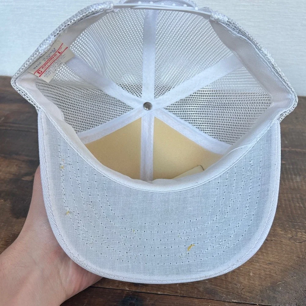 VTG Rocky Mountain Oil Field Services Trucker Hat White Mesh RN Logo Wyoming USA